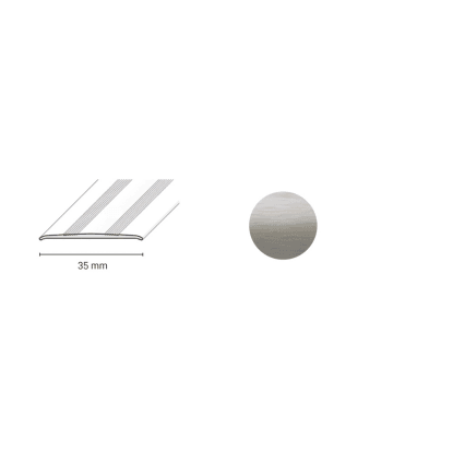 Döllken Profiles Prechodový profil DP 08 skrutkovací 35 x 930 mm, nerezový