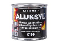Kittfort Aluksyl Vypaľovacia silikónová žiaruvzdorná farba 0199 čierna, 80 g