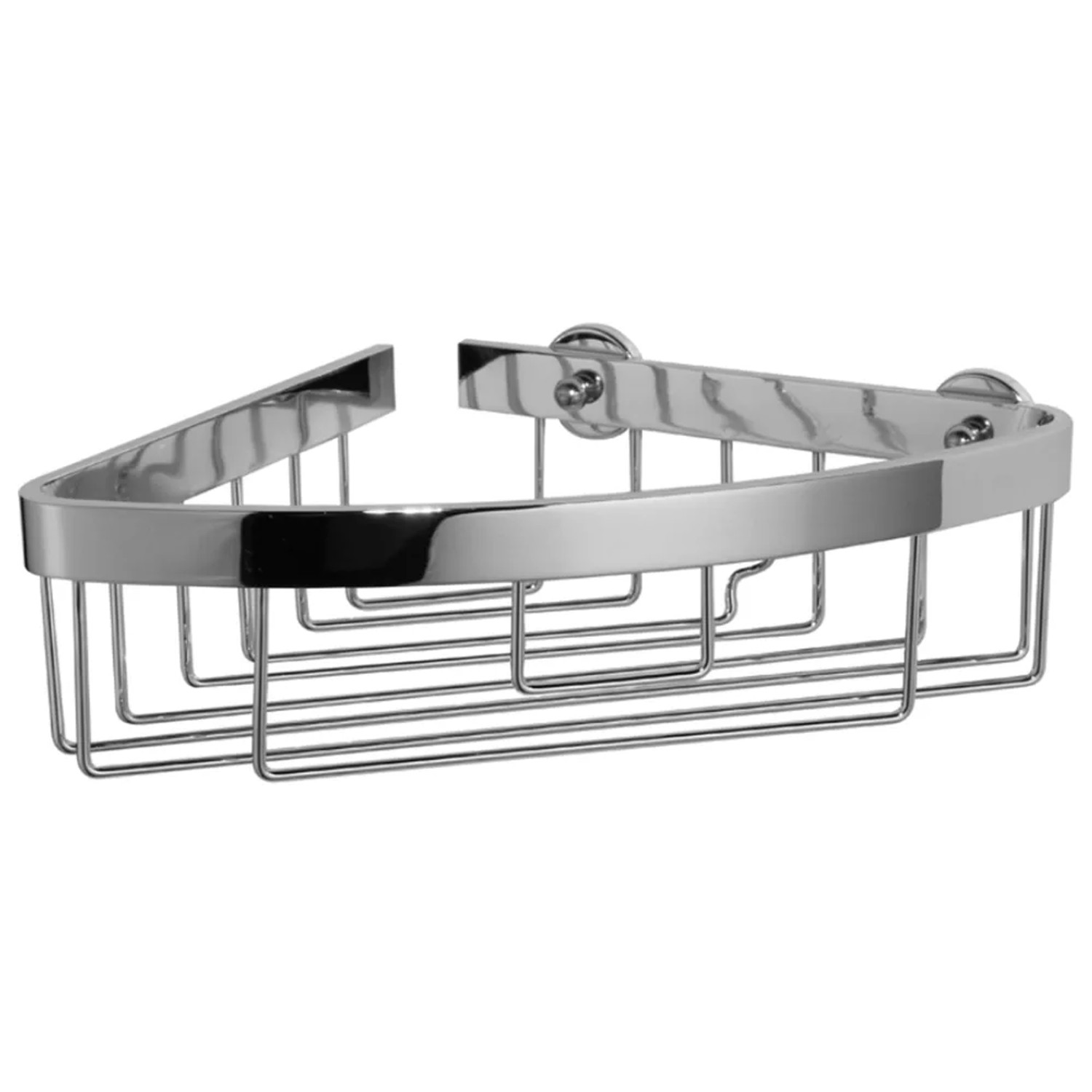 E-shop tesa Rohový košík do sprchy Aluxx malý, chróm, 87 x 205 x 210 mm