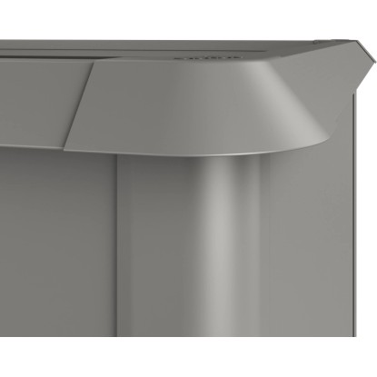 Biohort ochrana proti slimákom pre vyvýšený záhon, kremenná sivá metalíza, detailný pohľad.