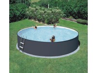 Summer Fun Zákl. súprava bazéna s oceľ. stenou Covina antrac. pr. 350 x 90 cm
