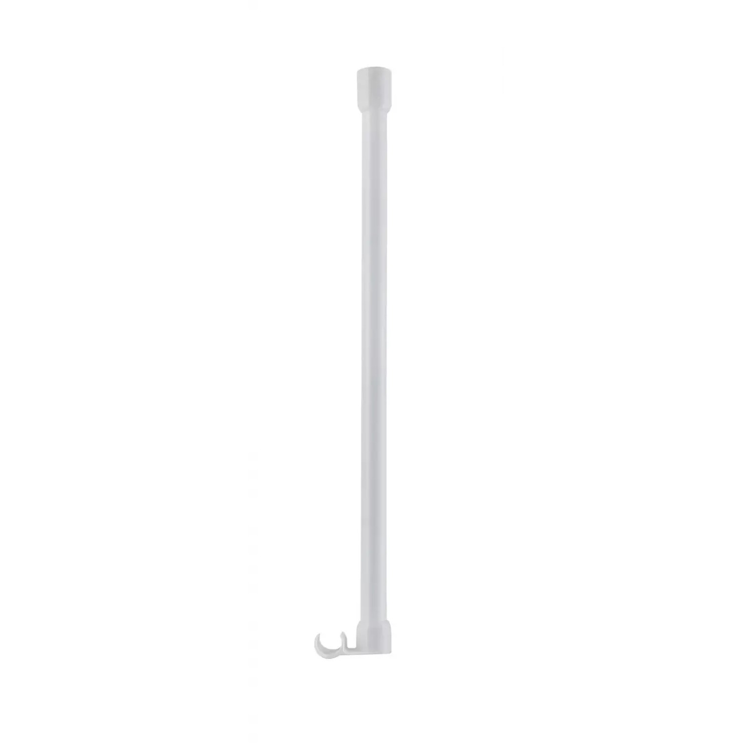 E-shop Kleine Wolke Držiak na strop pre sprchový záves, biely 60 cm