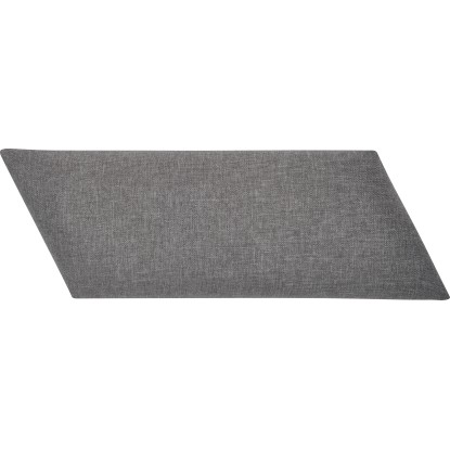 Nástenný vankúš diamant pravý 30 cm x 15 cm tmavosivý štruktúrovaný