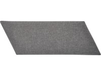 Nástenný vankúš diamant pravý 30 cm x 15 cm tmavosivý štruktúrovaný