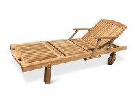 Záhradné lehátko Beauty, teak, 65 x 205 x 35 cm