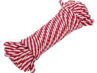 LUX Polypropylénové lano krútené červeno-biele pr. 10 mm x 20 m
