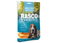 Rasco Premium Maškrta pre psov Prúžky syra obalené kuracím mäsom 80 g Rasco Premium Maškrta pre psov Prúžky syra obalené kuracím mäsom 80 g