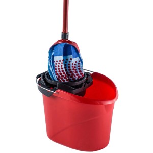 Vileda SuperMocio vedro s PowerPress pre mop, červené.