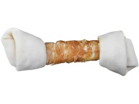 Jollypaw Biely žuvací uzol pre psov - kurča 25 cm 220 g