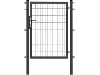 Floraworld Jednokrídlová brána Premium z dvojitého zváraného pletiva antracitová