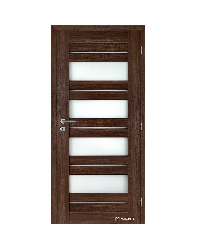 Doornite Interiérové dvere presklené 3/4, pieskový dub sivý, 80 Ľ