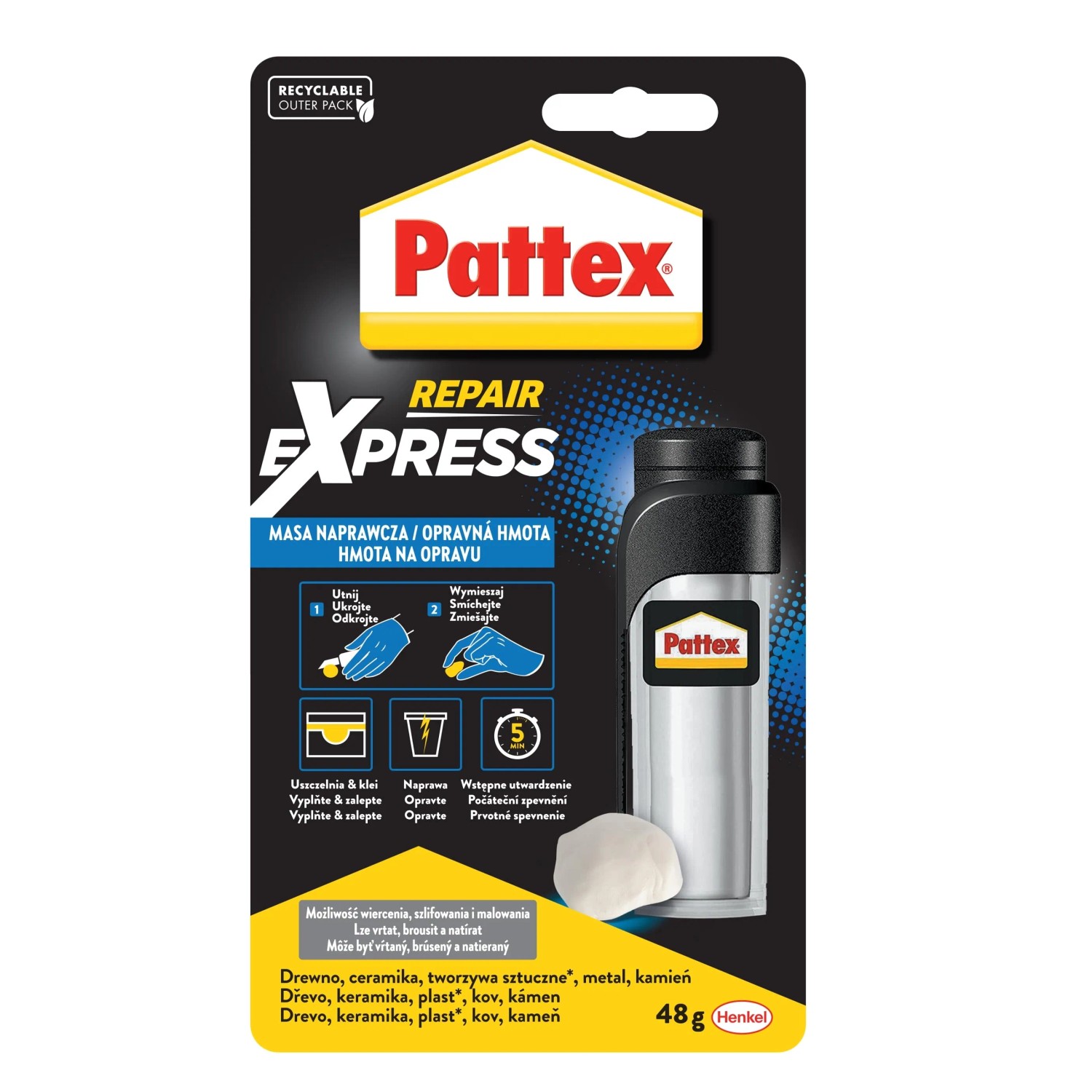 E-shop Pattex Epoxidová hmota na opravy REPAIR EXPRESS 48 g