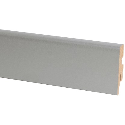 Soklová lišta 60 mm x 20 mm dĺžka 2600 mm strieborná