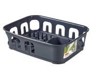 Curver Odkvapkávač na riad Essemtial, antracitová, 39 x 29 x 11 cm