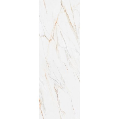 Decoflooring SPC stenový panel, 260x90 cm, mramor biely-zlatý vzhľad.