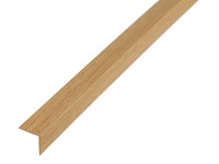 GAH Alberts Uhlový profil, rovnor., plast, dub, 20 x 20 x 1000 mm, hr. 1,5 mm
