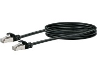 Schwaiger Sieťový kábel CAT 6 (SF/UTP) konektor RJ45> konektor RJ45 0,5 m čierny