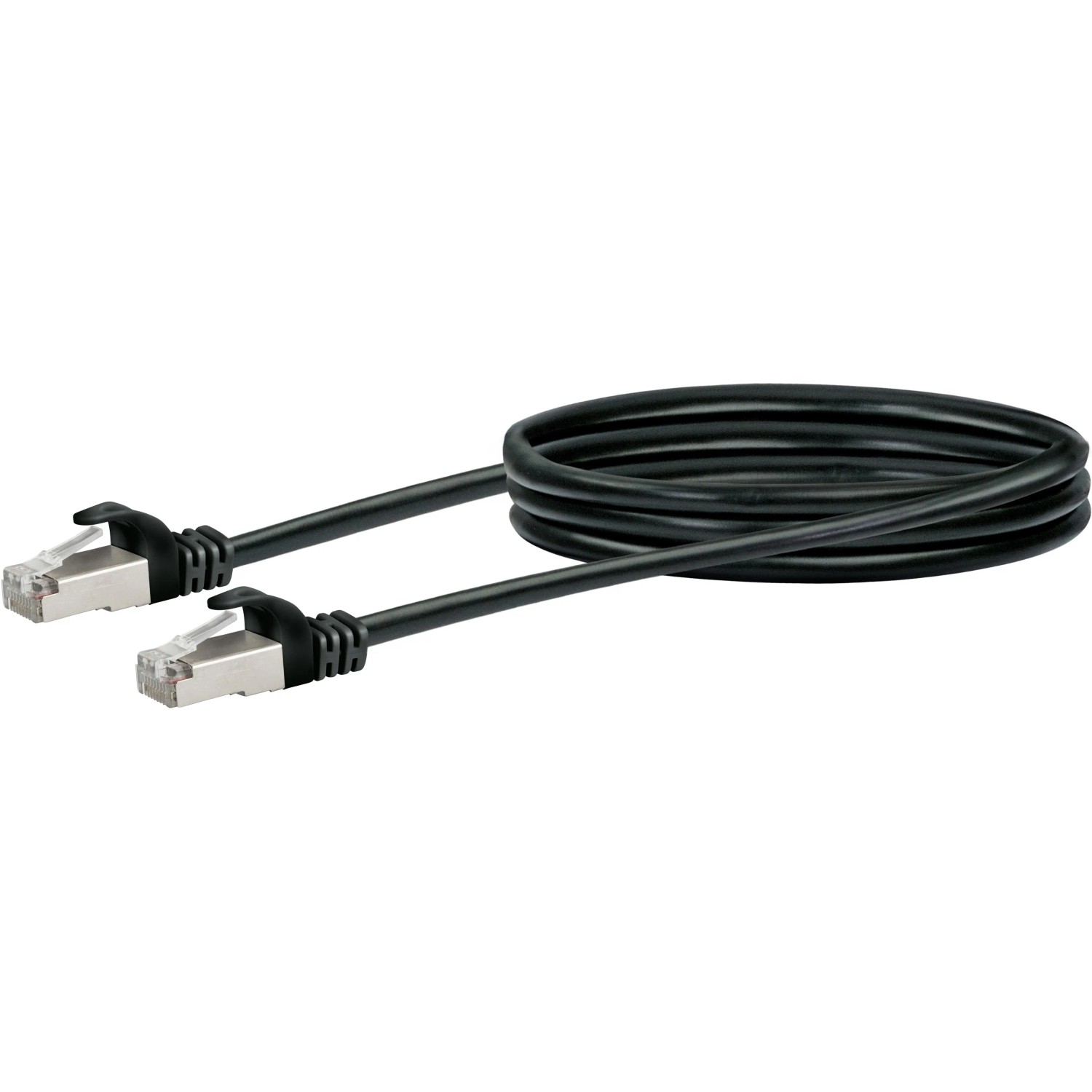 E-shop Schwaiger Sieťový kábel CAT 6 (SF/UTP) konektor RJ45> konektor RJ45 0,5 m čierny