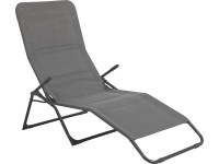 Skladacie ležadlo Tuscumbia antracitové 106 x 149 x 75 cm *