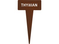 Záhradný zápich tymián, hrdzavo hnedý, 15 x 8 x 0,6 cm