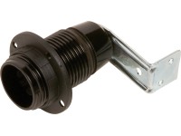 OBI Objímka E14 čierna s uholníkom