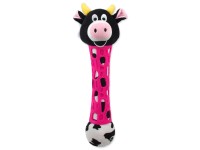 Be Fun TPR Hračka v podobe plyšovej kravy pre šteňatá, 39 cm