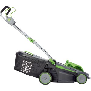 LUX-TOOLS Akumulátorová kosačka A-RM-2x20/37 set s batériami, šírka záberu 37 cm.