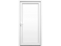 Plastové vedlajšie vchodové dvere 4-komorové biele, 980 x 1980 mm, P