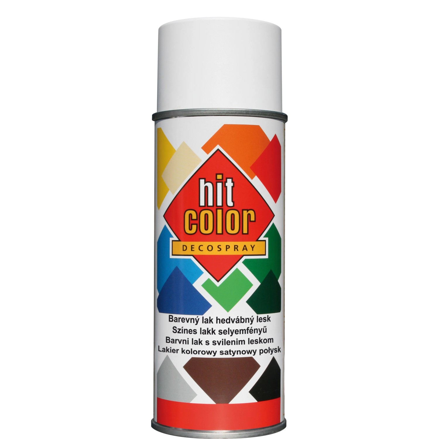 E-shop hitcolor Dekoratívny lak v spreji hodvábny lesk čisto biely 400 ml