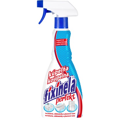 Fixinela Perfekt Kúpeľňa, čistič kúpeľni, rozprašovač, 500 ml