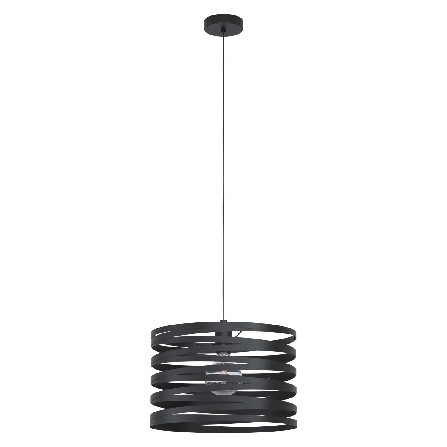 E-shop EGLO Závesné svietidlo Cremella priemer 37 cm čierne
