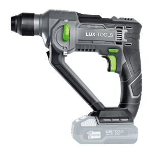 Akumulátorové vŕtacie kladivo LUX A-BH-20 z 1 PowerSystem, sivé/čierne s akumulátorom.