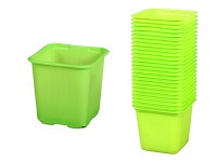 Kvetináč výsadbový zelený, 6 x 6 x 6,3 cm, 25 ks