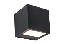 LUTEC LED nást. svietidlo GEMINI čierne mat. 9W 850lm 3000K IP54 86x88x85mm