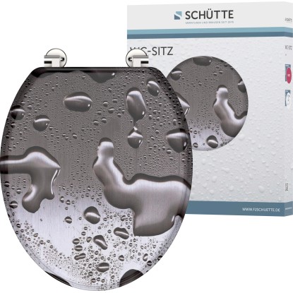 Eisl WC doska Grey Steel drevené jadro