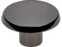 Siro Nábytkový gombík kov čierny/chrómovaný lesklý priemer 37 mm