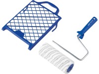 LUX-TOOLS Maliarska sada na vodou riediteľné farby hladké povrchy, 18cm, 3dielna