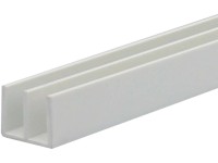 Arcansas Dvojitý U-profil PVC biely matný 16 x 10 x 1000 mm