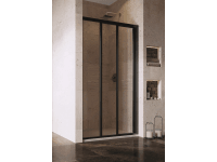 RAVAK Sprchové dvere Supernova ASDP3-90 black + transparent, 90 x 198 cm