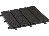 OBI WPC dlaždice s CLICK systémom antracitová 30 x 30 x 2,4 cm, 6 ks