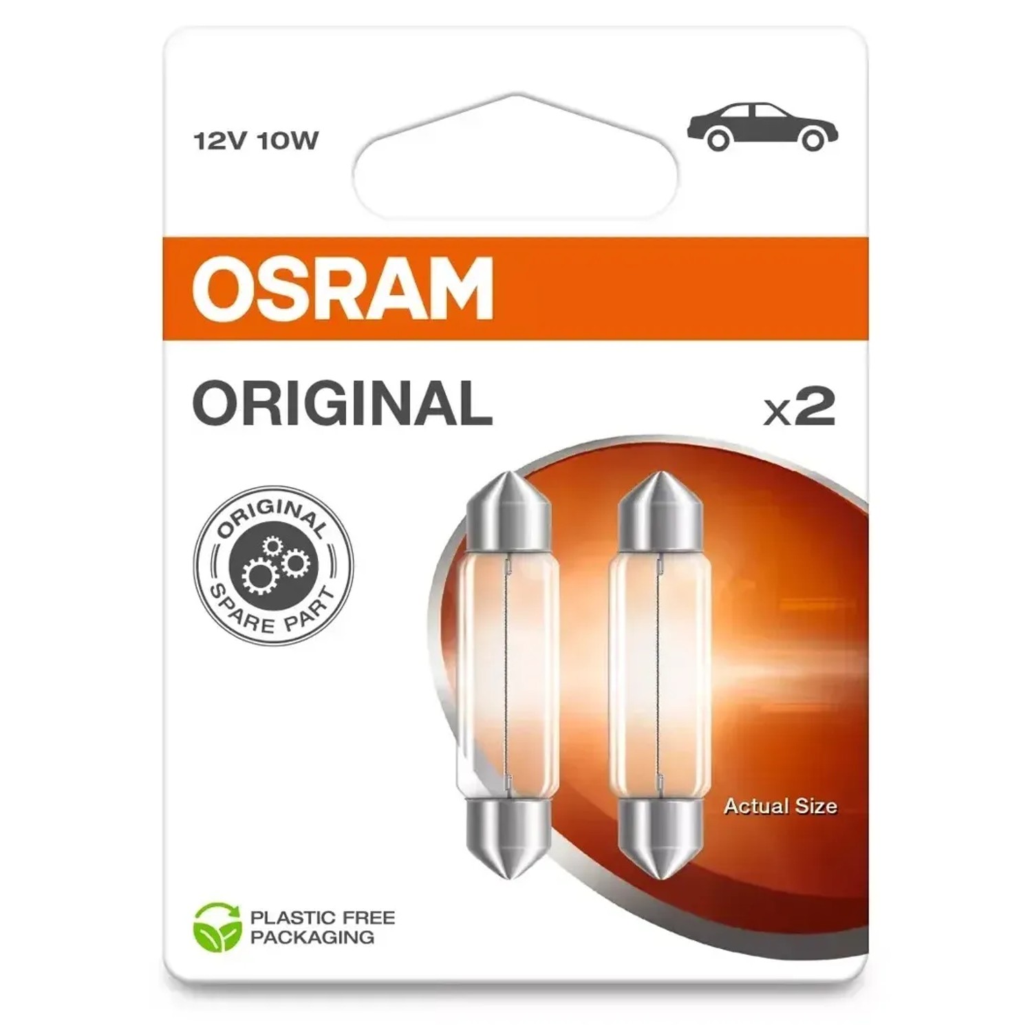 E-shop OSRAM Pomocná autožiarovka Original - Festoon 6411, 10W, 12V, 2 ks (BLI ECO)