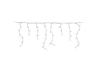 LED svetelná reťaz s efektom mrznúceho dažďa, 400 diód teplá biela, čierna, 17 m