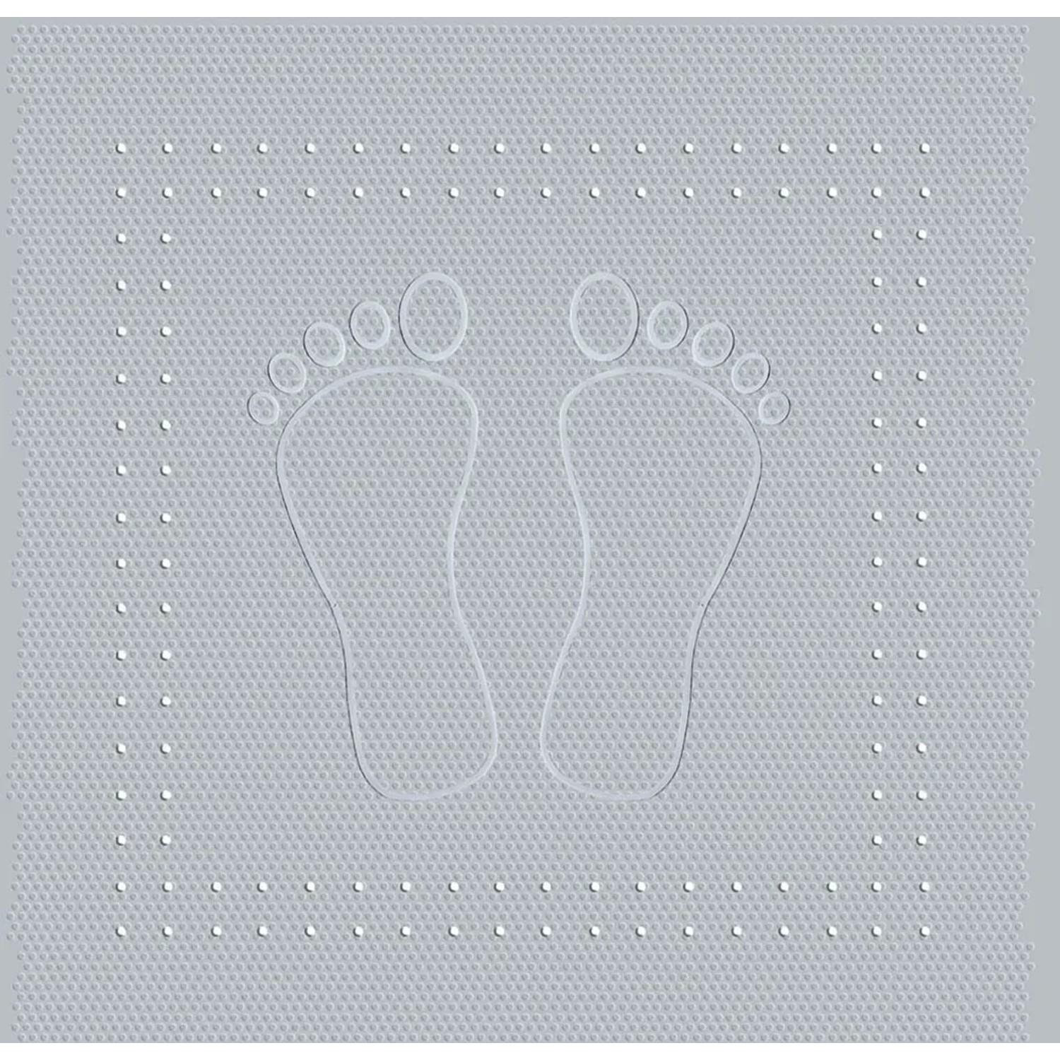 E-shop Kleine Wolke Protišmyková podložka do vane FOOT sivá 36 x 72 cm