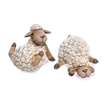 DRAGIMEX Dekoratívna figúrka ovečka rôzne druhy 14 x 11,5 x 7,5 cm, 1 ks
