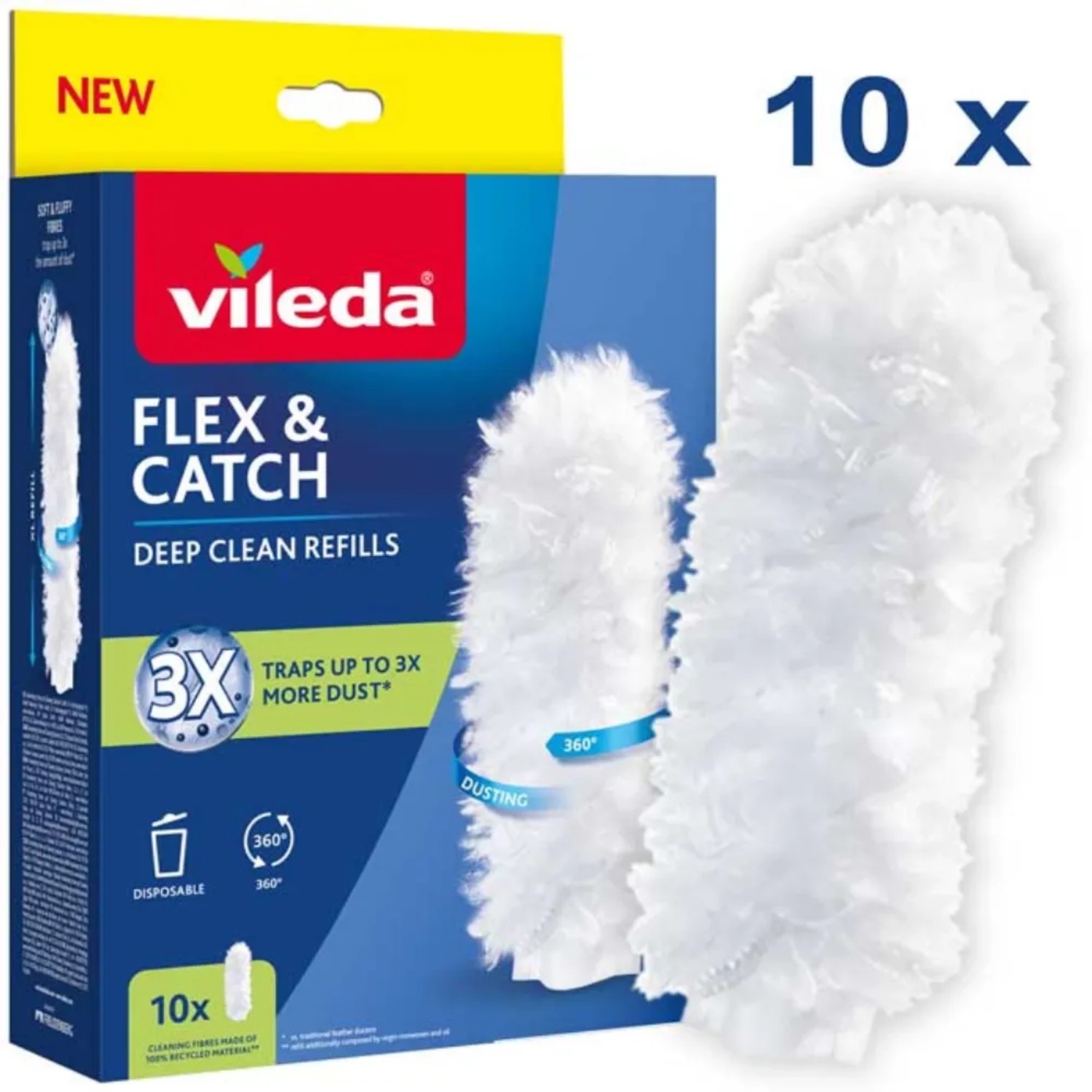 E-shop Vileda Náhradná hlavica k prachovke Flex & Catch, 10 ks