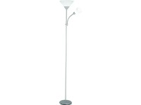 CMI Stojacia lampa strieborná 1 x E27 max. 100 W, 1 x E14 max. 40 W