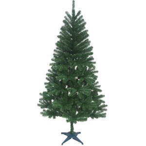 Umelý vianočný stromček Hartola, výška 120 cm, zelené PVC ihličie, s plastovým stojanom.