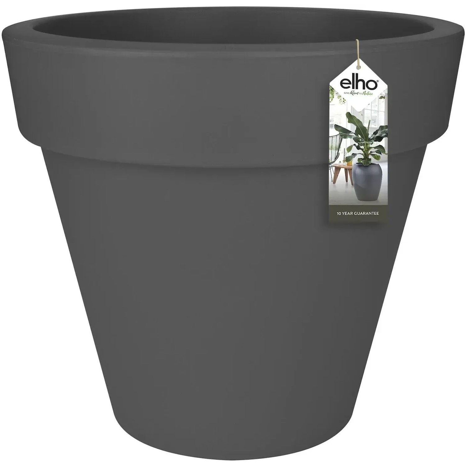 E-shop elho Kvetináč Pure Round antracitový, pr. 59 x 54 cm