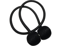Gardinia Riasiaca spona Flex-S s magnetom, čierna, 2 ks