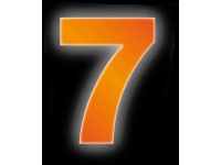 Conacord Reflexné domové číslo 7, oranžové, 8 cm